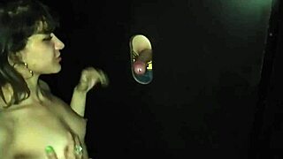 so i gave it to several guys through the glory hole until the last one covered me in cum