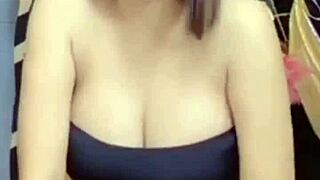 wanna see these massive teen tits bouncing on huge cock?