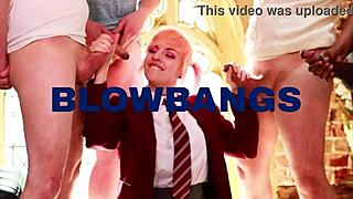 why don't we two redhead uniformed students eat pussy and 69 in this college party with toys and costumes?