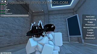 chicas traviesas enjoy wild fun in roblox with big tits