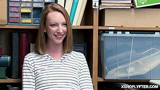 Katy Kiss Craves LP Officer's Cock Feed After Busted Shoplift