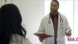 Doctor ass fucks milf in big ass doggystyle during hospital rectal exam!