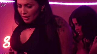 Adulterous British mature lady Sonia flashes her huge boobs