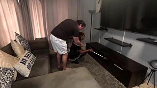 indian maid gets fucked doggystyle by boss after licking