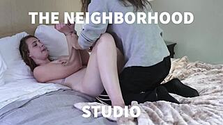 Christmas bisexual 3some compilation slaps asses, spits, and fucks neighbors hard!