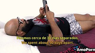 brazilian ex's big ass takes monster cock in sneaky group anal