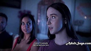 Horrid STEP DAD fucks friends at party hazeL MOORE liz JORDAN