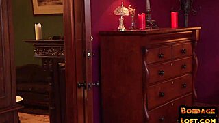 Bound Big Ass Babe Takes Deepthroat Blowjob Doggystyle Domination in Lingerie Threesome Facial Cumshot