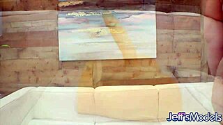 chunky jazmynne rides her fat dildo juicy tits jiggling solo fun