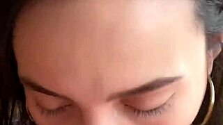 petite latina lingerie model takes hard anal creampie pov