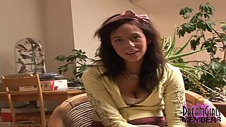 Aarielle Fingers Shaved Pussy to Wild Fast Orgasm