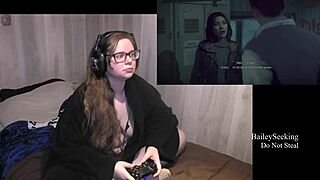 bbw brunette in lingerie shows off big ass tits till dawn