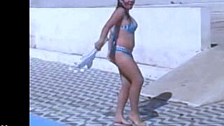 Filming My Hot Brazilian Friend's Steamy Lesbian Striptease