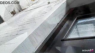 Blonde Cougar Romana Ryder Blindfolds Brother-in-Law for Surprise Deepthroat Cheating Ride and Cum on Saggy Tits?