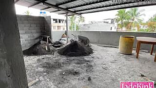 Street Slut Bound Fucked Rough on Construction Site