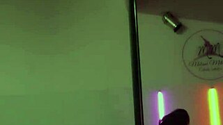 the sexy doctor dances on the pole showing everything to her patient