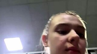 I'm squirting wildly in the public gym from extreme fingering and fucking