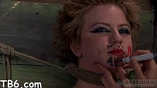 hey clamped slut take my facial cumshot right now