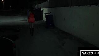 Cuban Slut Devours Big Black Cock Mid-Street Sucking Frenzy Outdoors