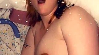 pregnant christmas orgasm day 5: cum eyeroll bliss! 🎄💦😍