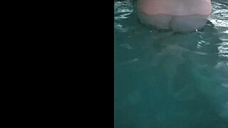 horny teen slut teases big tits ass in hot tub gets wet 😜💦🍑