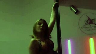 the sexy doctor dances on the pole showing everything to her patient