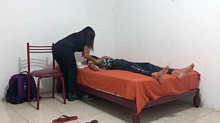 nurse gropes juicy tits treating horny patient in hospital!