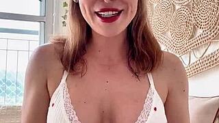 punheta guiada... batendo uma bem gostoso pra vc com meus peitos enormes