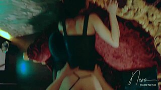 POV fingering leads to hot creampie finish