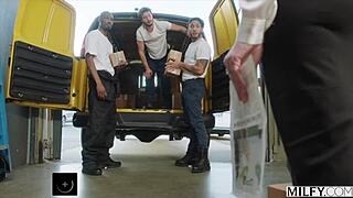 Sienna Rae's BBC Airtight Office Milf Gangbang Debut