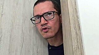 Step-sister and I fuck secretly in bed while step-dad sleeps nearby