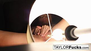 taylor vixen spreads her big tits and pussy in hotel solo tease!