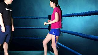 Alexandria Wu Fucks Clifford Bryant Wrestling Night