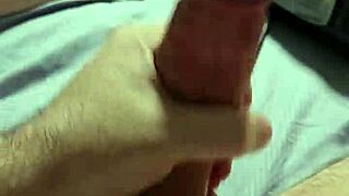 i stroke my huge cock so hard dirty talk leads to massive cumshot