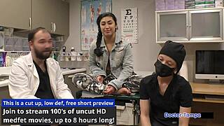 jasmine roses bends for dr tampa's humiliating immigration pussy exam backstage