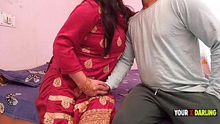 chubby indian stepmom pregnant from horny stepson's fat cock pounding!