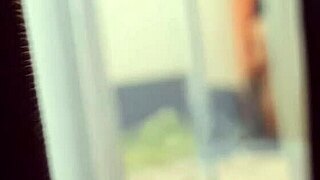 Mexican nurse Miranda rides lover with windows wide open, spying on her tits?