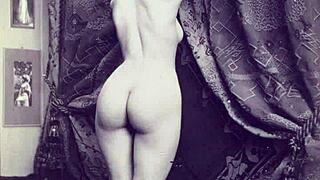 Vintage housewife reveals her antique toy pleasures in retro solo!