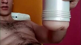 PRETTY BOY CUMS HARD WITH TOY!