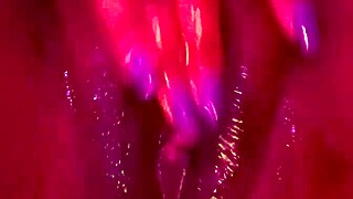 Ebony babe masturbates pussy to squirting orgasm tease