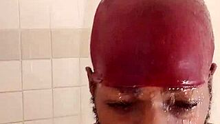 Sharing sweet kisses with cute roommate