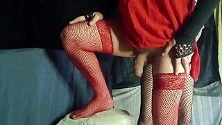 bisexual latina brunette with big tits fucks friend with strapon