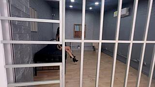 Horny SLUT Abby Carter Lets COP Fuck Her Wet Pussy In Prison Cell