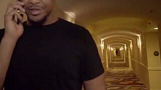 Curvy big booty hotwife deepthroats and licks balls on BBC