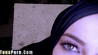 hey arab milf spots big cock and ditches shyness for wild fucking!