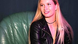 Blonde Babe Sucks Dildo Insatiably Close-Up and Wet