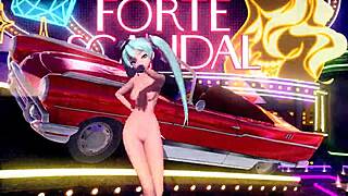 Hatsune Miku's Big Tits and Ass Nude Piano Scandal Mod!