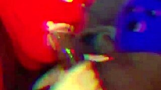 chubby latina housewife slurps hubby's lover's bbc in homemade sloppy deepthroat vid