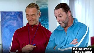 Stepdads Jack Vegas Clarke Kent swap Ameena Green Lexi Lore for group pounding