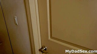 stepdad teaches horny teen daughter blowjob then doggystyle pounding